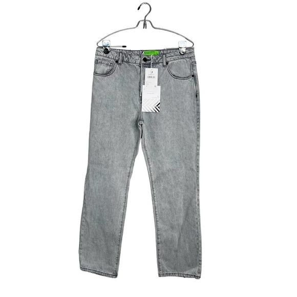 Sandrine Rose  x Free People Straight Leg Jeans Sz 28 Button Fly High Rise NWT - Picture 1 of 11